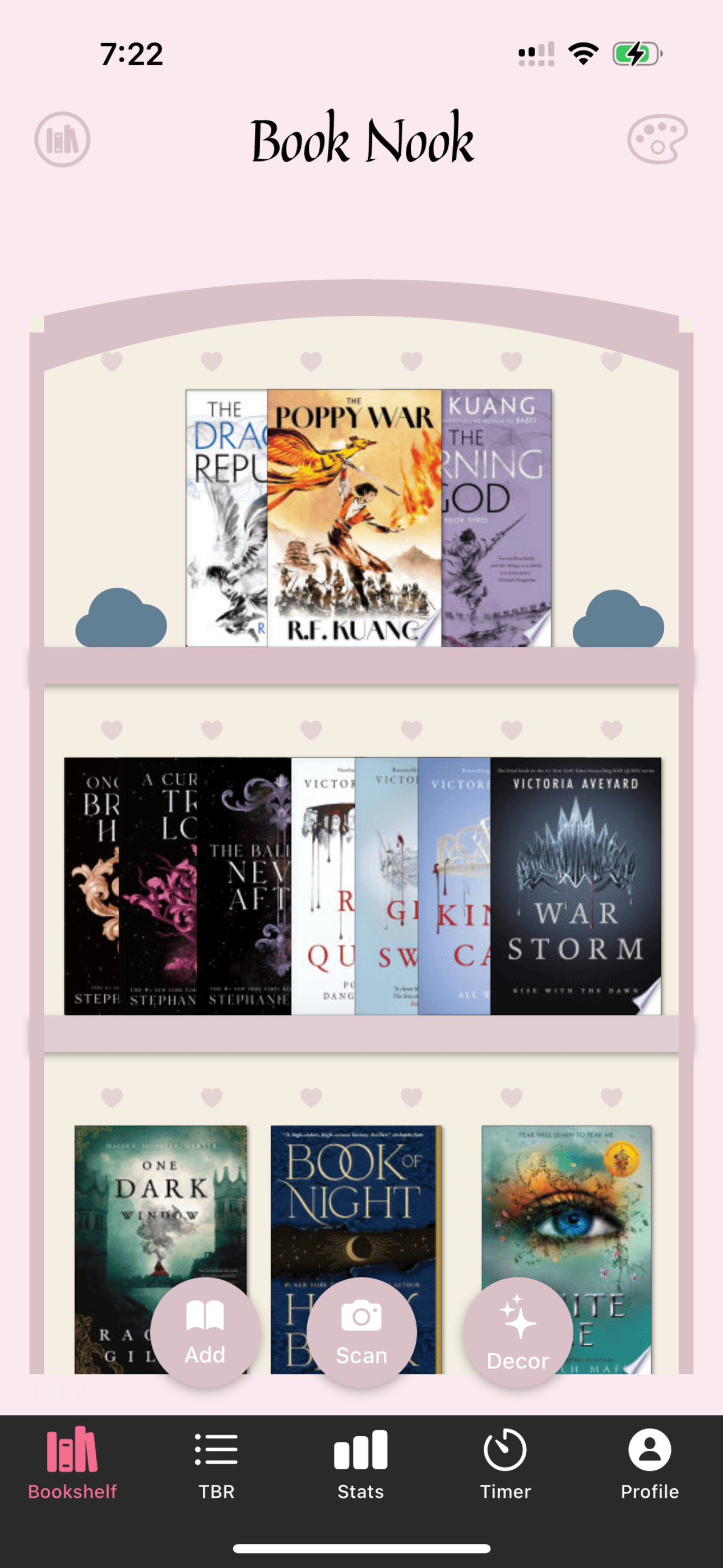 Book Nook Bookshelf View